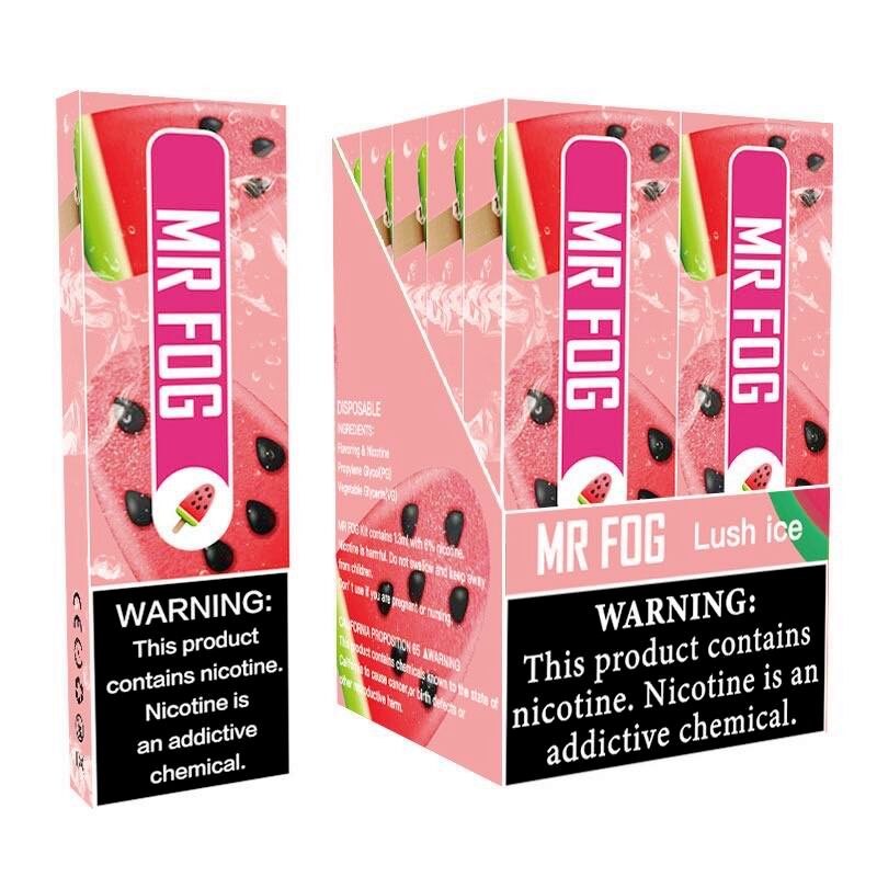 MR FOG DISPOSABLE DEVICE 1.3ML 6 SALT NIC LUSH ICE Mr Fog