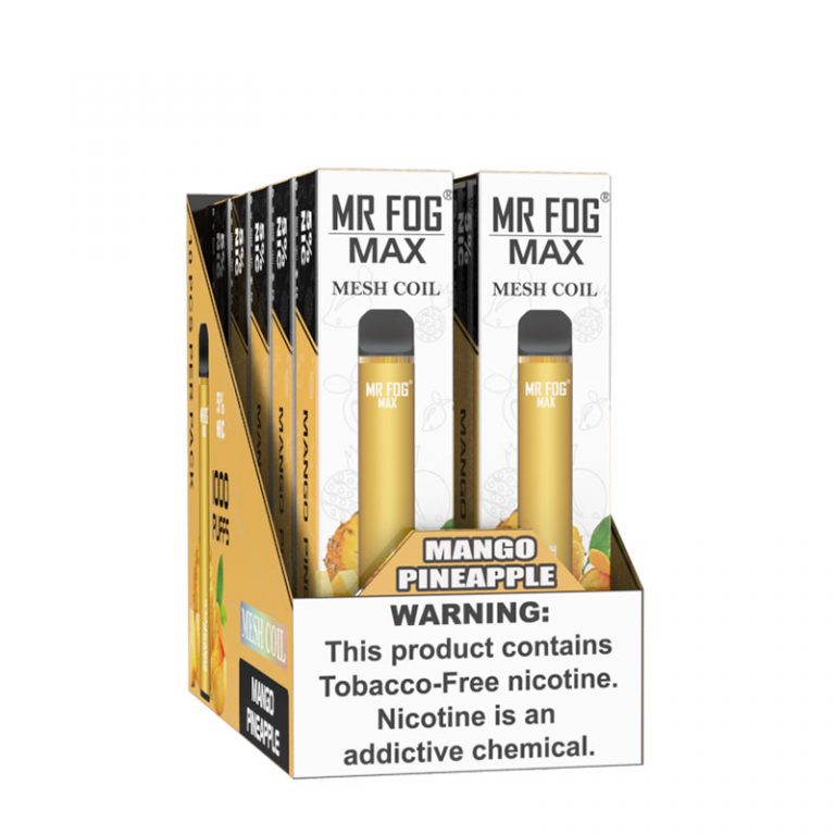 MR FOG MAX MANGO PINEAPPLE Mr Fog Enjoy To The Last Puff