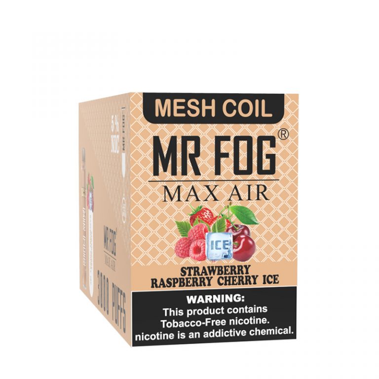 MR FOG MAX AIR 3000 PUFFS Strawberry Raspberry Cherry Ice Mr Fog