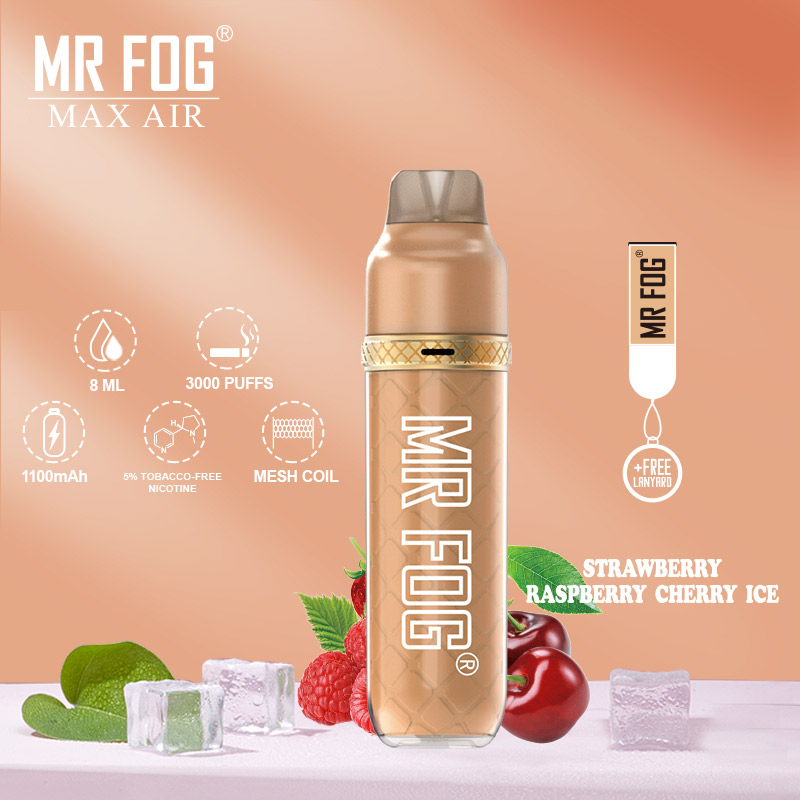 MR FOG MAX PRO 2000 PUFFS RASPBERRY STRAWBERRY Mr Fog