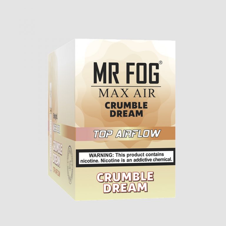 MR FOG MAX AIR 3000 PUFFS Crumble Dream Mr Fog Enjoy To The Last Puff